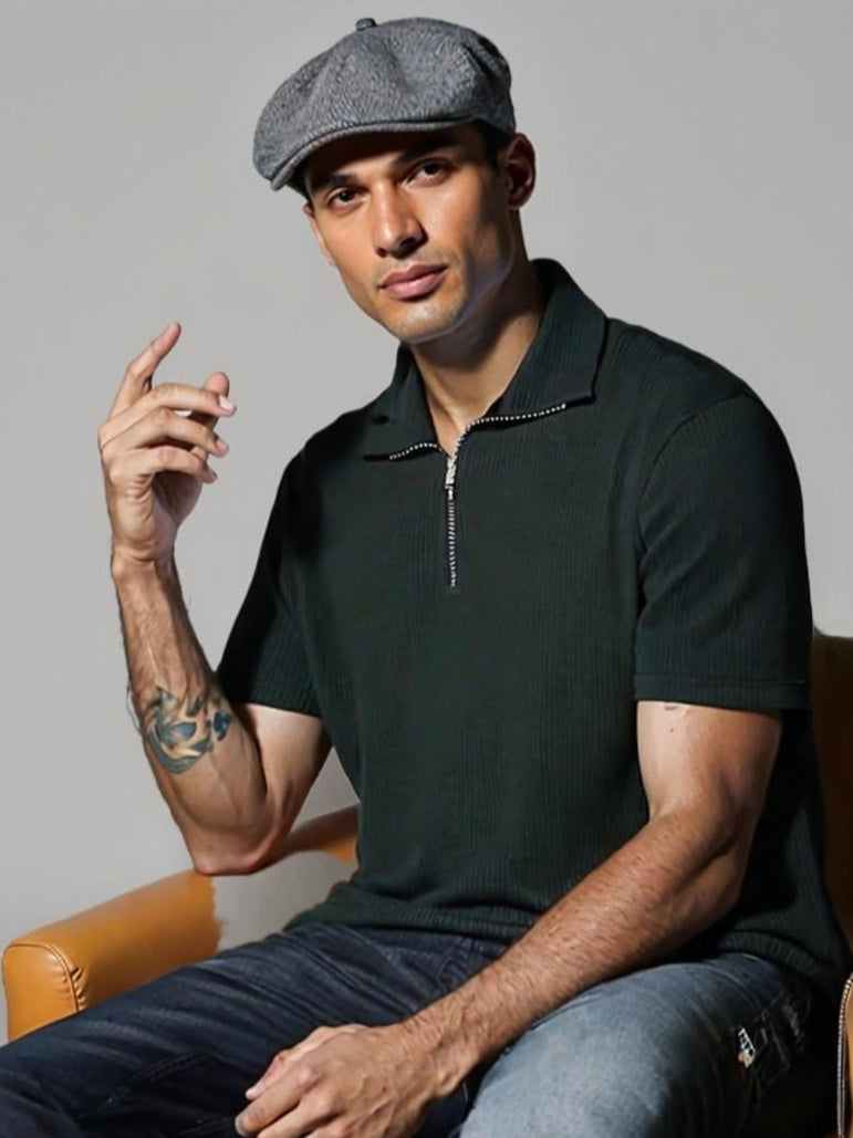 Zipper polo